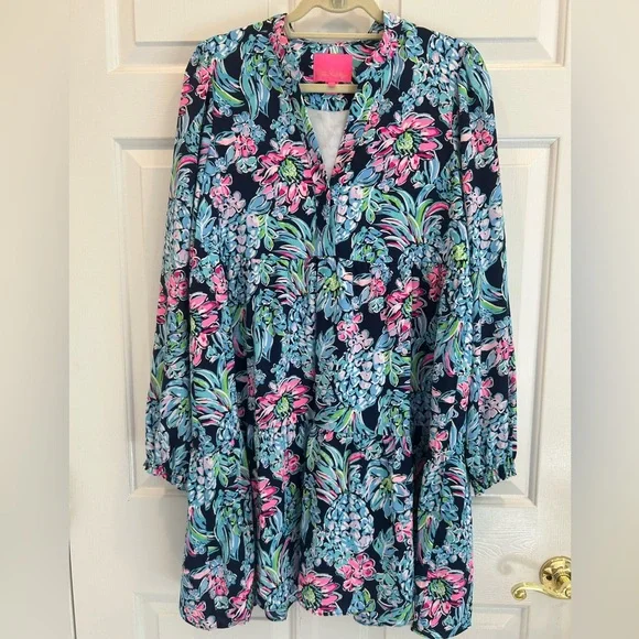 Lilly Pulitzer Winona Tunic dress excellent condition size M - Picture 2 of 9